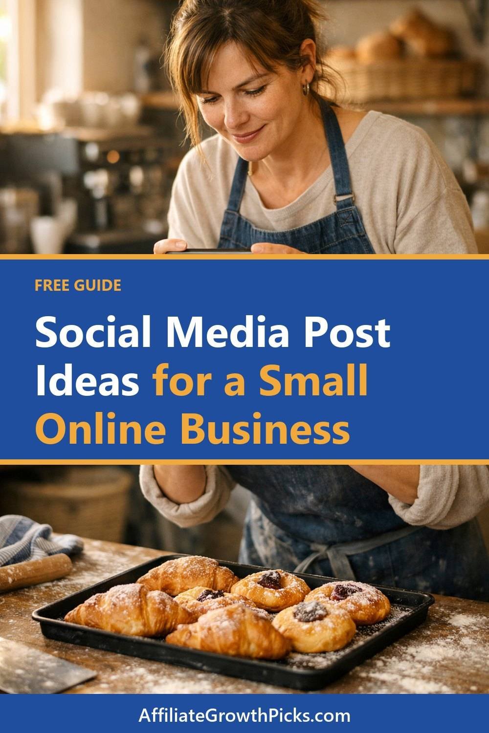 Social Media Post Ideas for a Small Online Business. A short list of ideas with a link to read more.